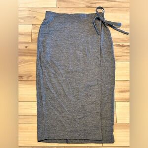 Babaton grey pencil wrap skirt WG79